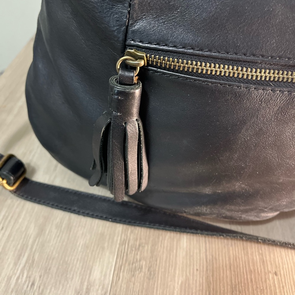 Lucky Brand Black Leather Tote - Picture 10 of 11